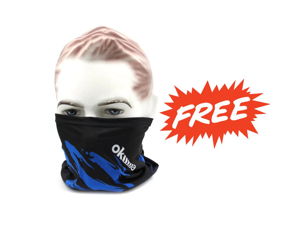 Okuma Neck Gaiter protection from wind and sun