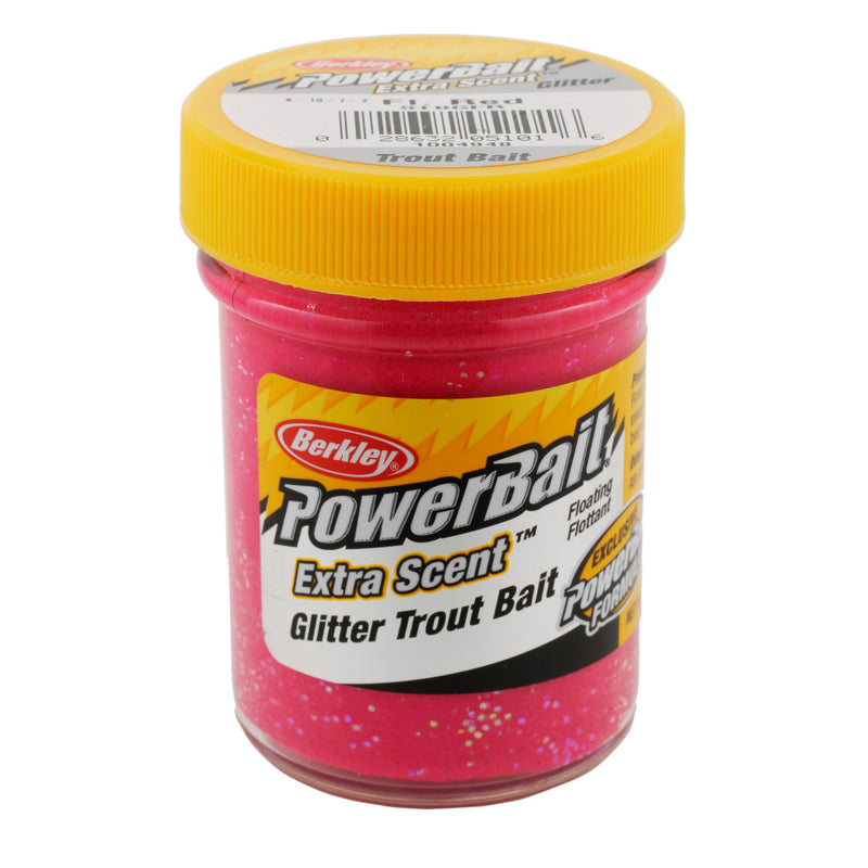 Berkley PowerBait Natural Glitter Trout Bait Fluorescent Red