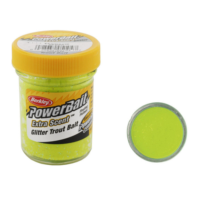Berkley PowerBait Glitter Trout Bait Chartreuse