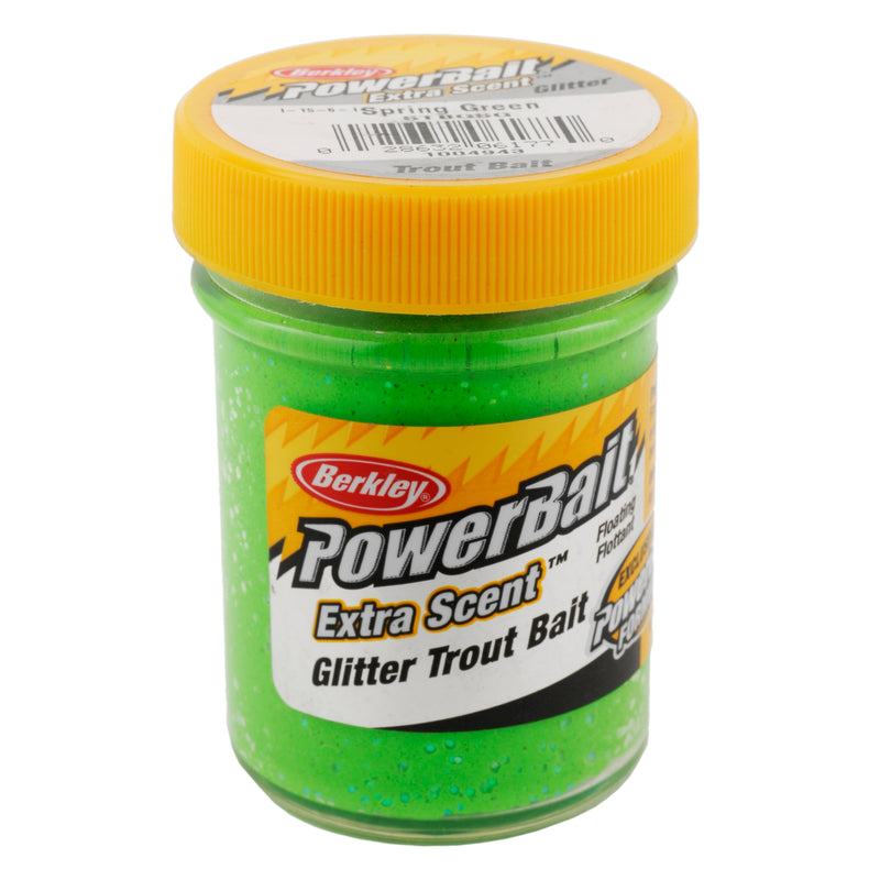 Berkley PowerBait Glitter Trout Bait 1.75oz Spring Green