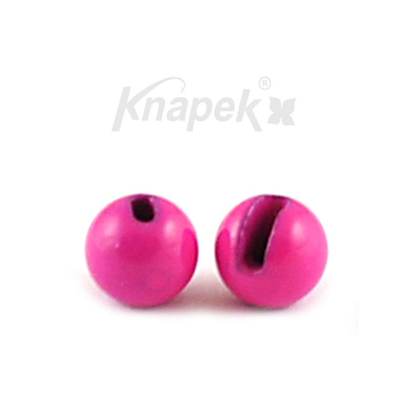 KNAPEK Tungsten Beads 3.5mm Fluo Pink 10pcs