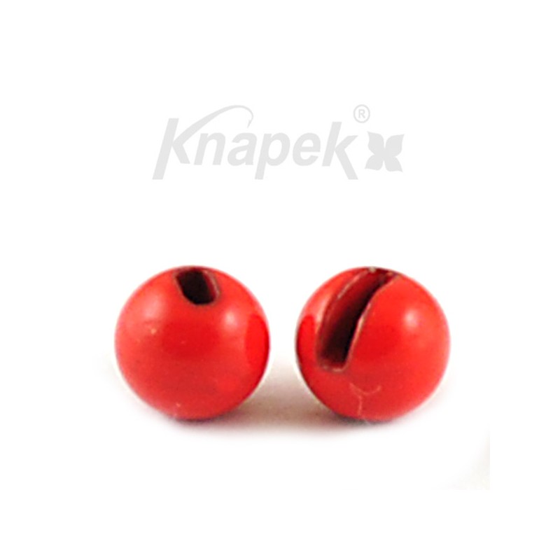 KNAPEK Tungsten Beads 3.5mm Fluo Red 10pcs