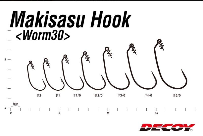 Decoy Worm30 Makisasu Hooks