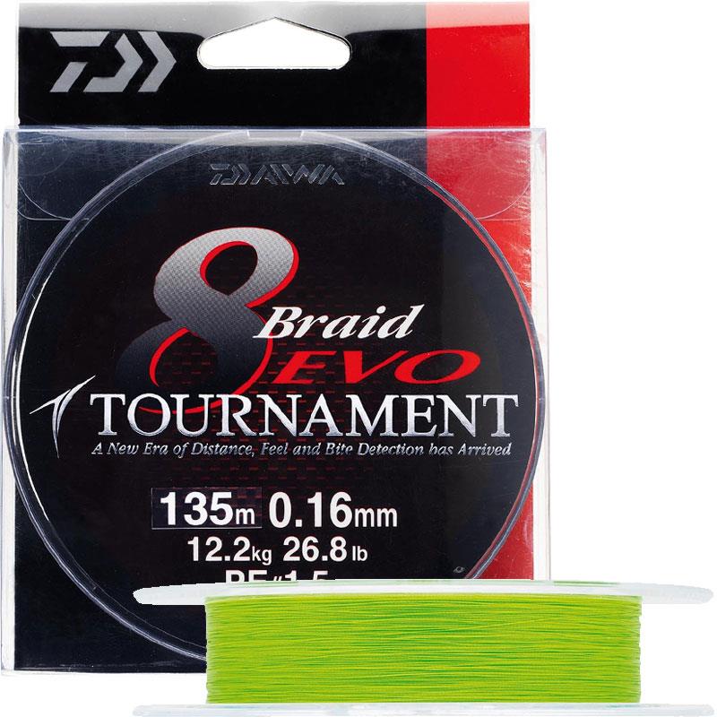 Daiwa Tournament X8 Braid Evo+ Chartreuse 135m