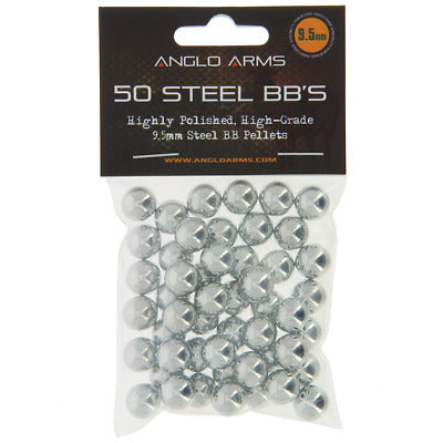 Anglo Arms Slingshot Ammo 9.5mm 50 Steel BB's