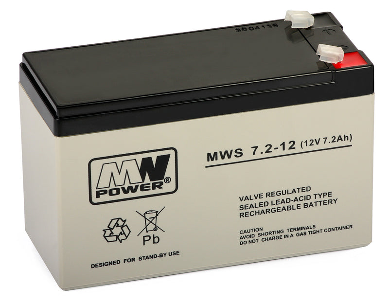 MW Power Rechargeable Battery 12V 7.2Ah