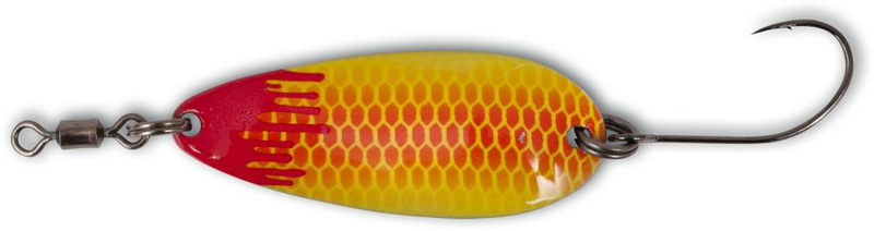 Magic Trout Bloody Shoot Spoon 3g 3.5cm Red Yellow