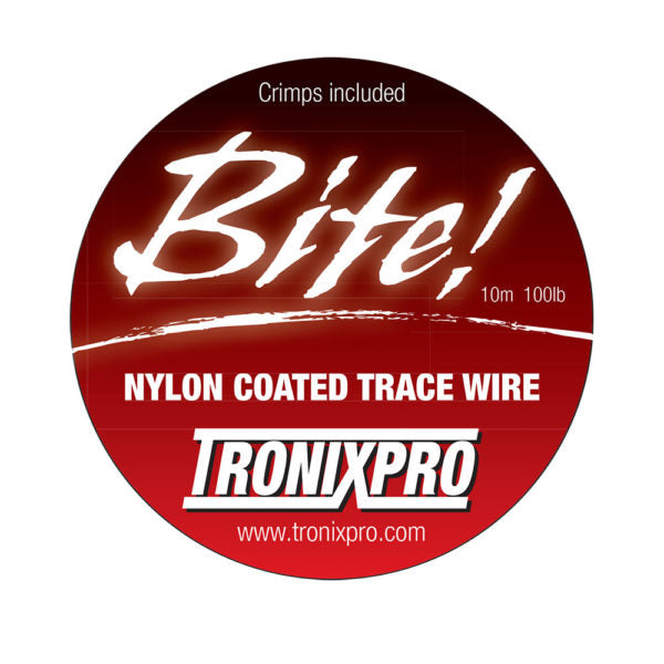 Tronixpro Bite Nylon Coated Trace Wire with Crimps