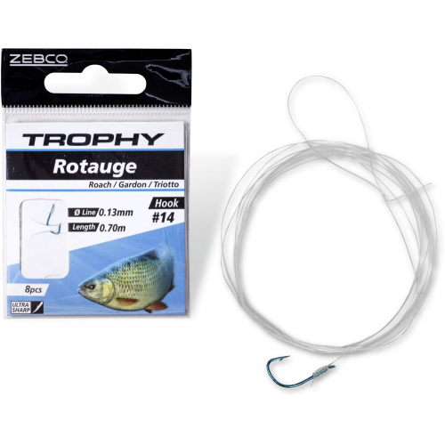 Zebco Trophy Roach Blue Hook-to-Nylon