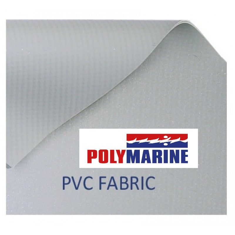 POLYMARINE PVC Inflatable Boat Fabric 70 x 15cm Grey
