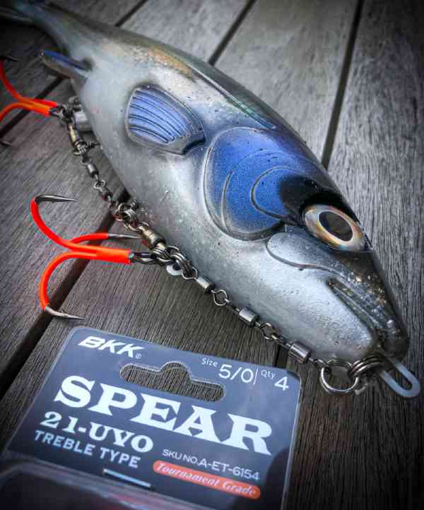 Boost Your Catch with BKK Spear 21 UVO Treble Hooks