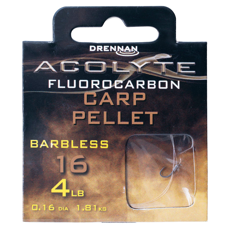 Drennan Acolyte Carp Pellet Hooks to Fluorocarbon
