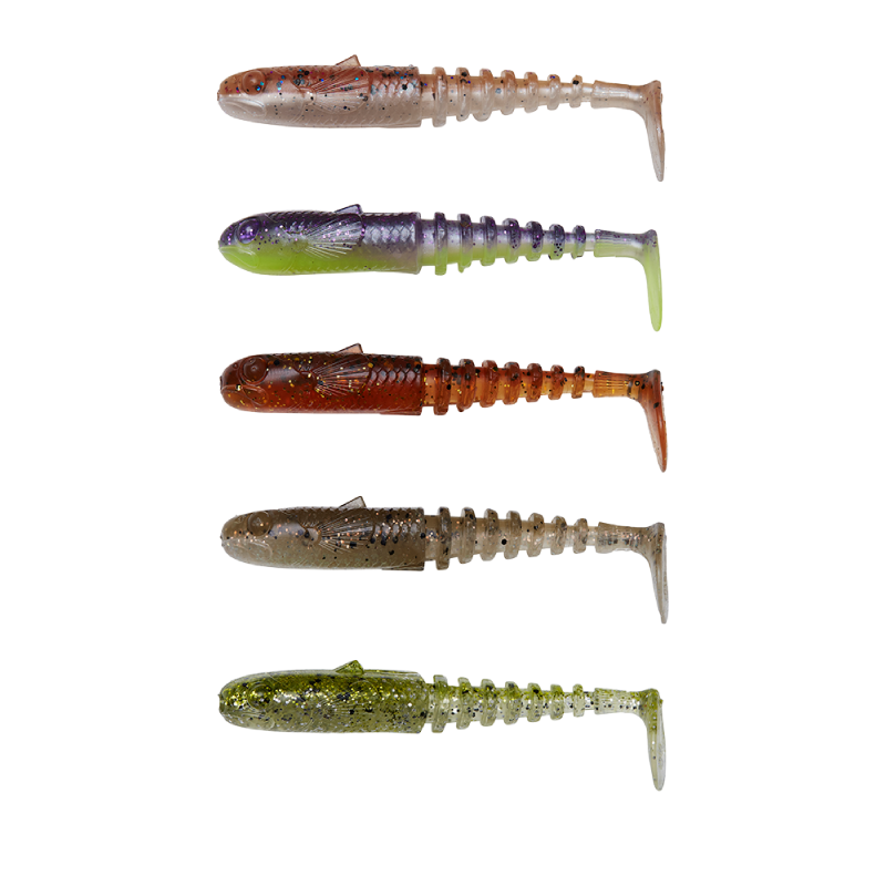 Savage Gear Gobster Shad 7.5cm 5g Clear Water Mix 5pcs