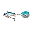 Savage Gear Fat Tail Spin 8cm 24g Sinking Blue Silver