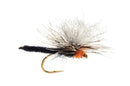 Fulling Mill Jackies Black Palamino Parachute Orange Flies