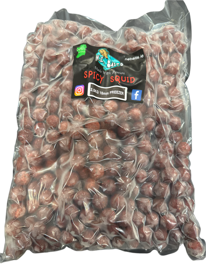 N.E Baits Spicy Squid Boilies 2.5kg