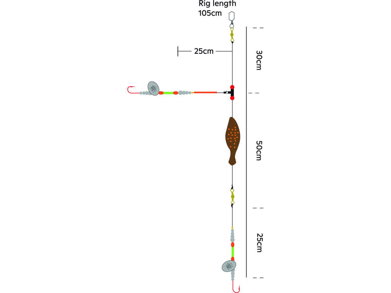 Kinetic Sabiki Flatdab Lightstick 60g