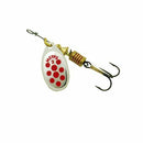 Mepps Aglia Spinner Size 3 Silver Red Dots