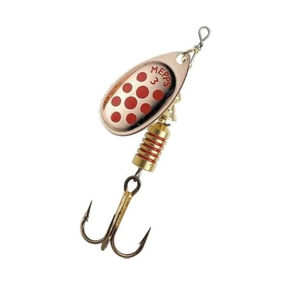 Mepps Comet Red Dot Copper Spinner Trout Perch Lure Ireland