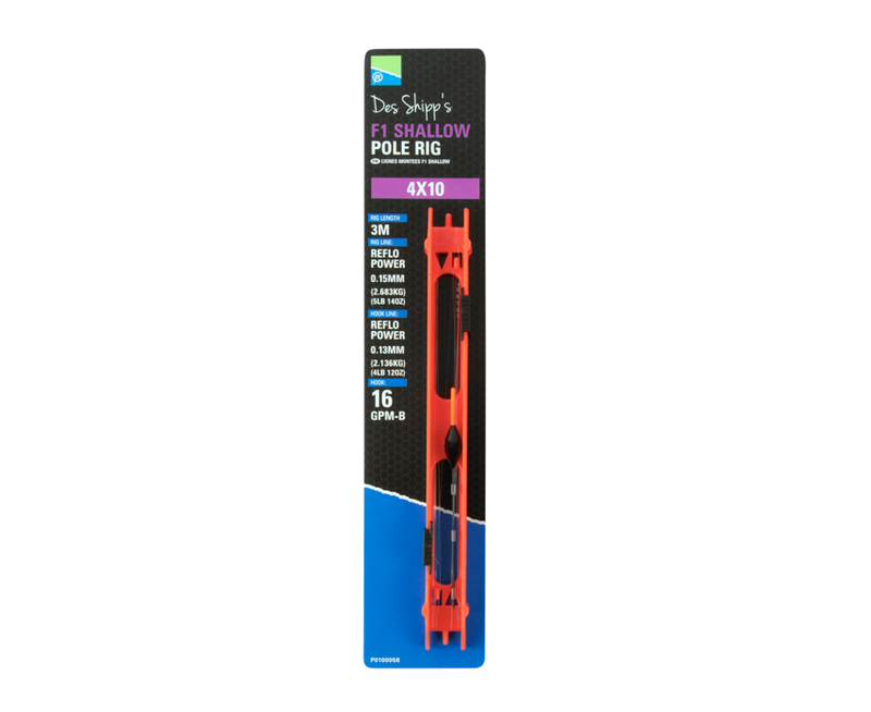 Shallow Field Rigs Preston F1 Shallow Pole Rig – Ready Tied Rigs for Commercials