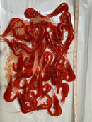 Dyed Shrimps Red and Purple