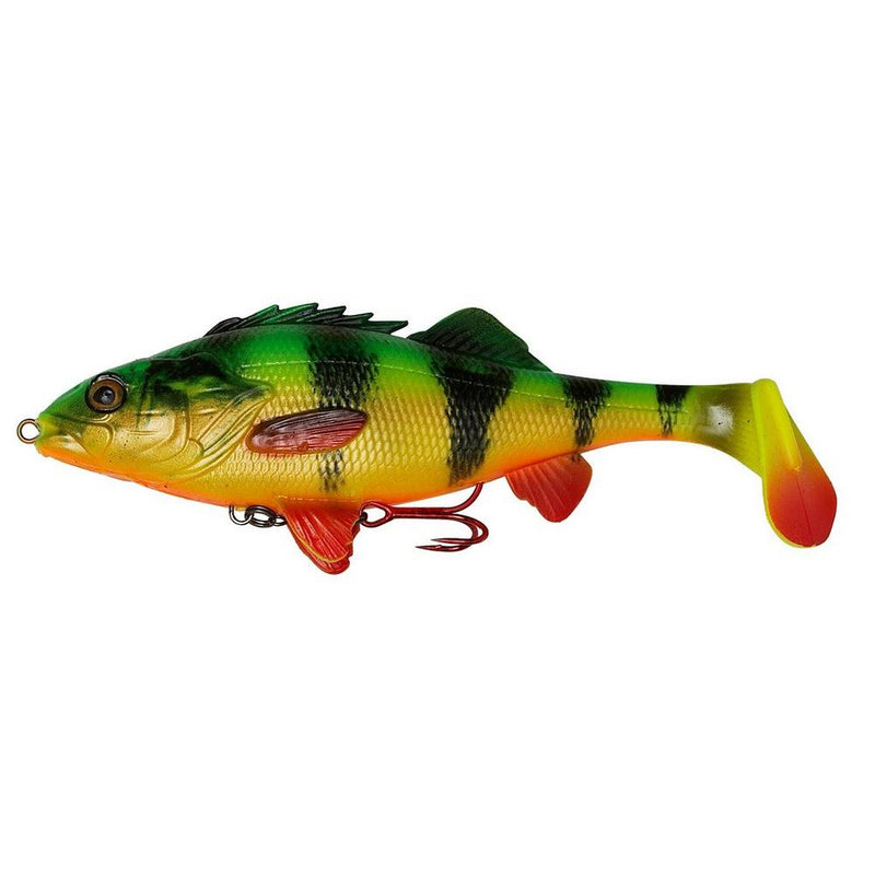 Savage Gear 4D Perch Shad 12.5cm 23g Slow Sink Firetiger