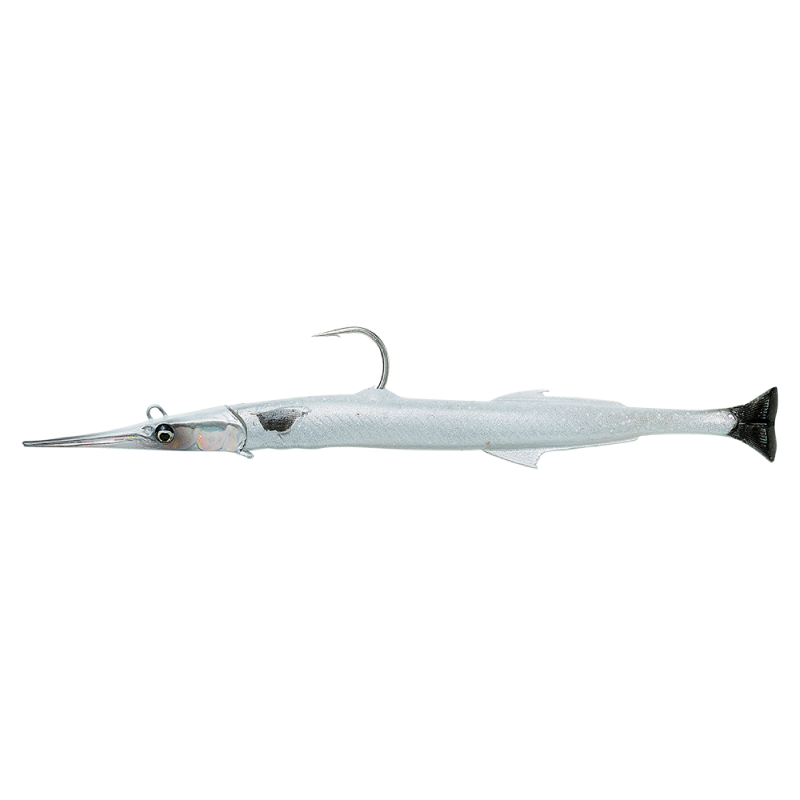 Savage Gear 3D Needlefish Pulsetail 18cm 26g Pearl White Silver