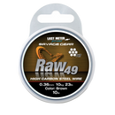 Savage Gear Raw49 Steelwire Uncoated Brown 10m