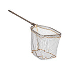 Fishing net with handle on a white background