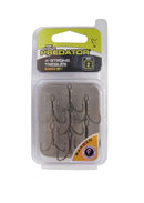 Pack of Predator X-Strong Trebles fishing hooks with packaging on a white background