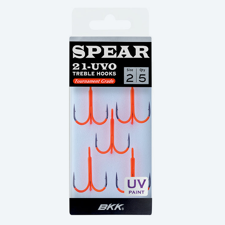 BKK Spear 21UVO Treble Hooks