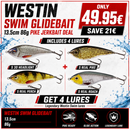 Westin Swim Glidebait 13.5cm 86g Pike Jerkbait Deal