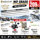 Westin W2 SBass Travel Spinning Combo Deal