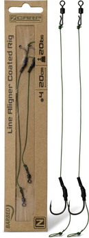 Zebco Z-Carp Line Aligner Coated Carp Rig Set 2pcs.