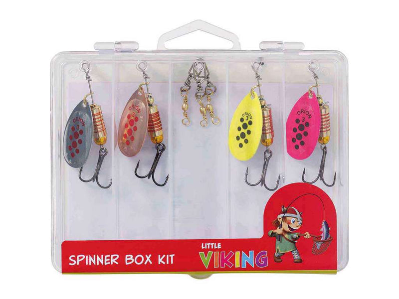 Kit Check Spinner Kinetic Little Viking Spinner Box Kit – 4 Spinners & Tackle