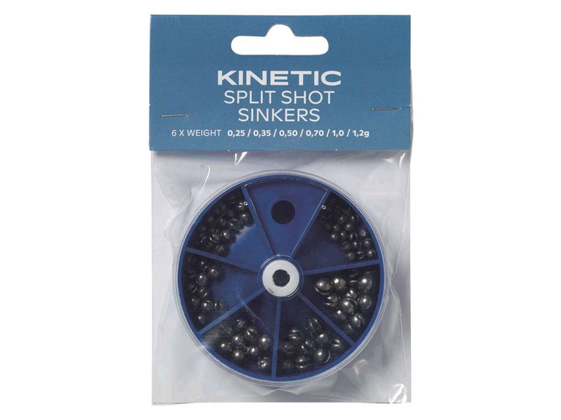 Kinetic Split Shot Lead Sinkers Assortment