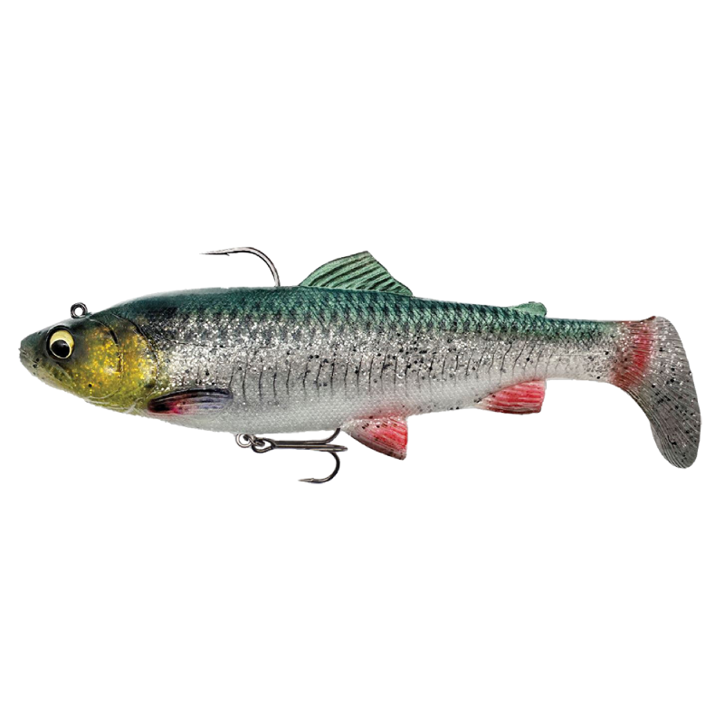 Savage Gear 4D Trout Rattle Shad 12.5cm 35g S Green Silver