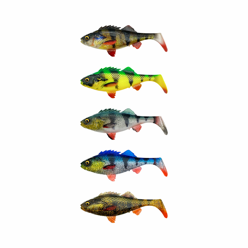 Savage Gear 4D Perch Shad 12.5cm 20g Motoroil UV