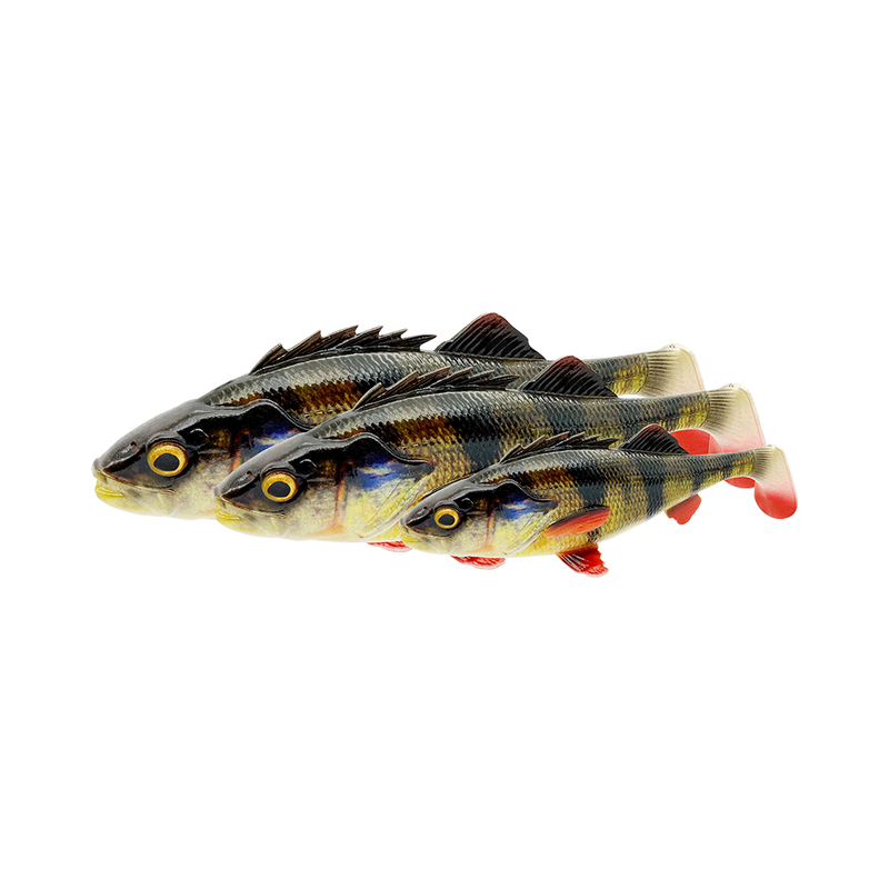 Savage Gear 4D Perch Shad 12.5cm 20g Motoroil UV