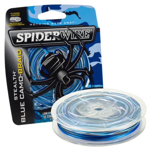 SPIDER WIRE STEALTH SMOOTH 8 Blue Camo 300m