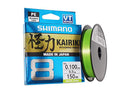 Shimano Kairiki x8 PE Mantis Green 150m