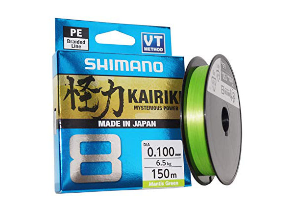 Shimano Kairiki x8 PE Mantis Green 150m