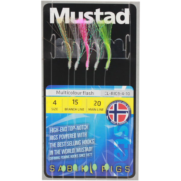Mustad Rig Multicolor Flash H6 ML20lb