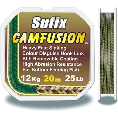 Sufix Stiff Silt Camfusion Hooklink 20m 12kg
