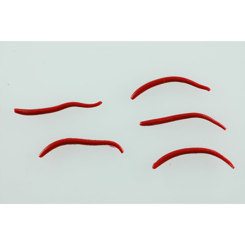 Berkley Gulp Angle Worm 2" Red Wigger