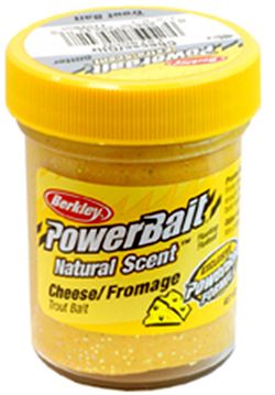 Berkley PowerBait Extra Scent Glitter Trout Bait Cheese with Glitter