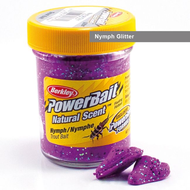 Berkley PowerBait Extra Scent Glitter Trout Bait Nymph with Glitter
