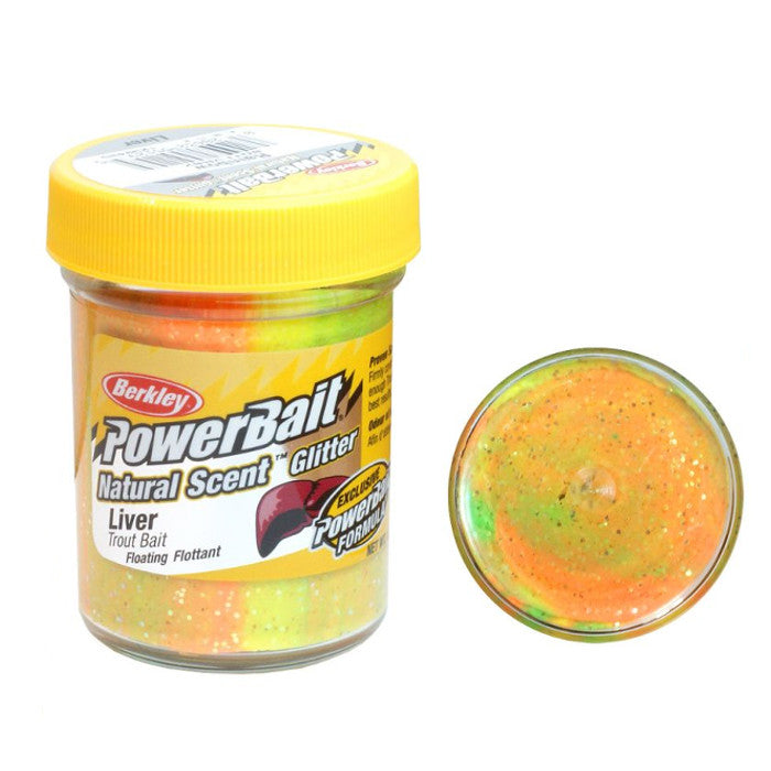Berkley PowerBait Natural Glitter Trout Bait Liver Rainbow