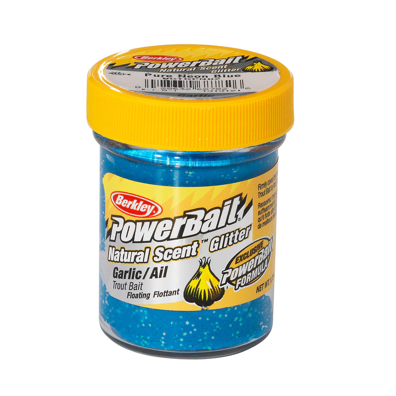 Berkley PowerBait Natural Glitter Trout Bait Garlic Blue