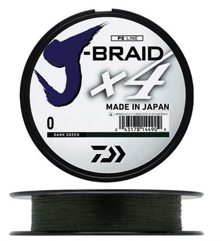 Daiwa J-Braid X4 135m Dark Green